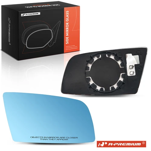 A-Premium Passenger Blue Mirror Glass w/ Heated for BMW 525i 528i xDrive 530xi