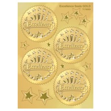Trend Enterprises Excellence Gold Award Seals Stickers T-74003 , 8 Sheets
