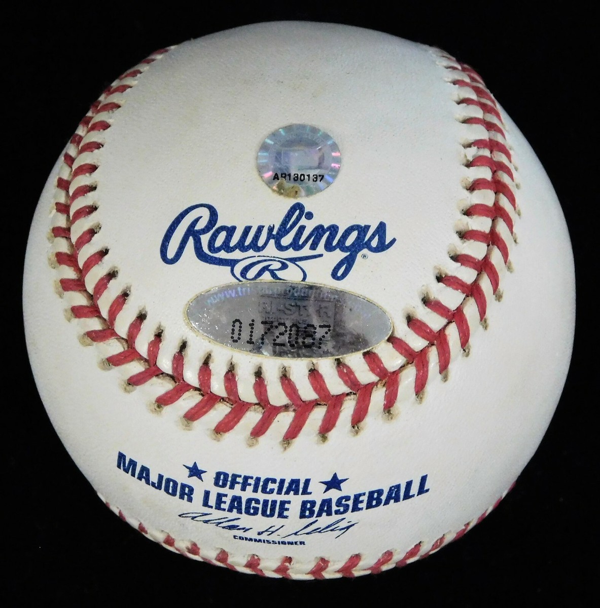JD Drew Signed Major League Baseball In Blue Pen MLB and