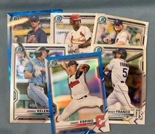 2021 Bowman Chrome Baseball Prospect Base & Parallel PICK YOUR PLAYER