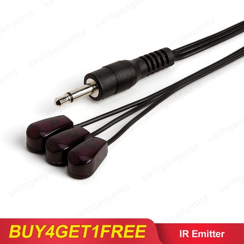 IR Infrared Emitter Extender Cable Triple 3 Eye 3.5mm Jack Transmitter