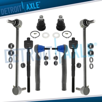 8pc Front Tie Rods Lower Ball Joints Sway Bar End Links for Nissan Sentra NV200