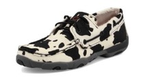 TWISTED X WOMENS COWHIDE BOAT SHOES WDM0131