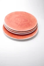 Melamine Set Of 4 Plates Mars Space Planet style 10.5” Large TarHong 
