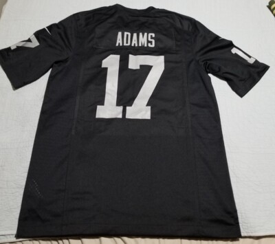 NFLラスベガス・レイダース #17 Adams ジャージ（メンズL） US Nike NFL Las Vegas Raiders #17 Devante Adams Black Jersey Size