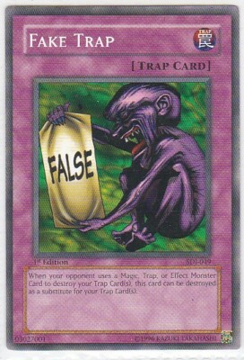 yugioh upper deck fakes M) Yugioh - Konami - Yu-Gi-Uh! - Fake Trap - SDJ-049 - Trading Card