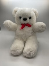 12" Plush Teddy Bear with Red Ribbon - All Occasions