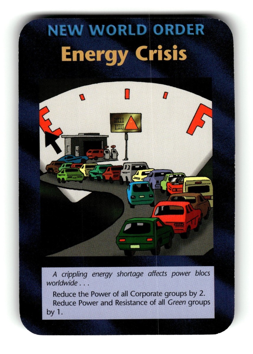 イルミナティカード　Energy Crisis　エネルギー危機 NWO: Energy Crisis Card Limited INWO Illuminati New World Order | eBay