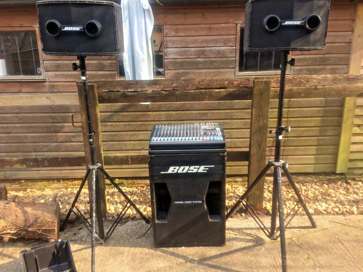 Bose/Yamaha PA System x 802s, x 302 Sub, Mixing Desk, Amp, 802C EQ,  Multi