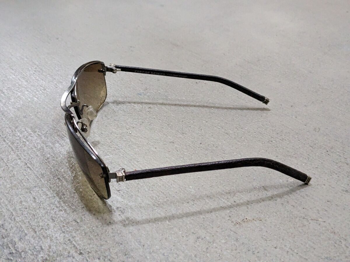 CHROME HEARTS Amped Sunglasses Black Silver Gray Cross CHROME HEARTS Amped Sunglasses Black Silver Gray Cross