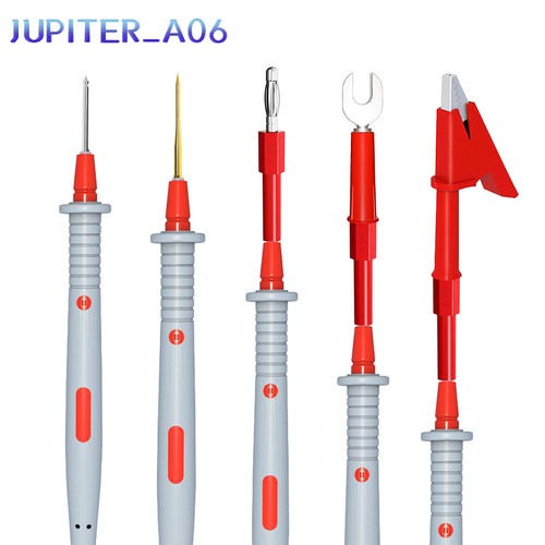 Kit universal de plomo de prueba multímetro con clip de cocodrilo enchufe de plátano eléctrico - Imagen 6 de 12