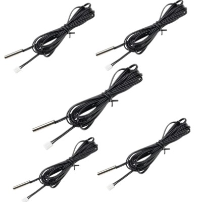 5PCS 2m 10K 1% 3950 NTC Thermistor Temperature Sensor Waterproof Probe Cable US