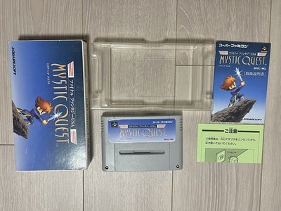 Final Fantasy USA Mystic Quest SNES Nintendo Super Famicom Box JAPAN Seller