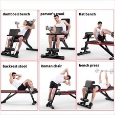 🏋️‍♂️ Panca Pesi Regolabile 7 Posizioni Panca Fitness Manubri Addominali Home G