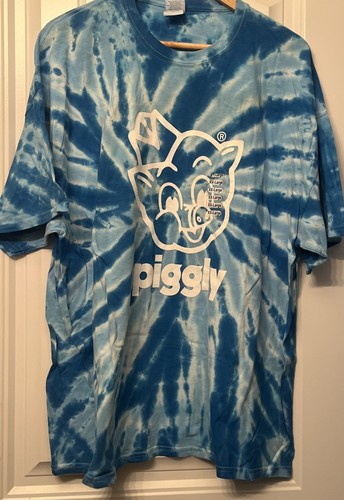 Tie Dye Piggly Wiggly Hilton Head Beach T-Shirt XL blau weiß Coligny Plaza SC