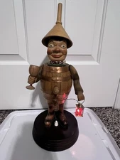 Vintage German Kellergeist Carved Wooden figure Wine Barrel with Lantern