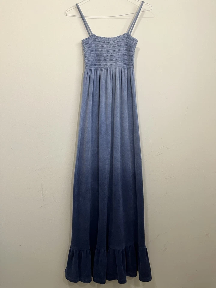 Maxi Vestido Juicy Couture Y2K Tela Terry Playa Resort Vacaciones Mujer Ombre M Foto 2 de 4