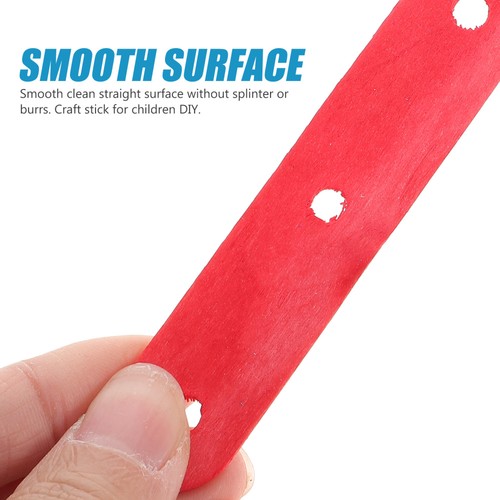 100pcs Popsicle Sticks For Crafts: Colored Wood Crafting Sticks Natural Jumbo - Picture 2 of 12