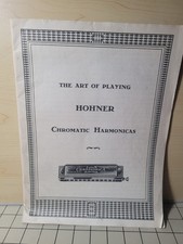 Hohner The Art Of Playing Chromatic Harmonicas 1937 Music Booklet w Model Detail