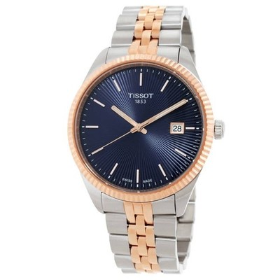 Tissot Ballade 40mm Blue Dial Two Toned Stainless Steel Watch T1564102204100