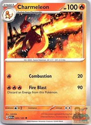 Charmeleon 005/165 Scarlet & Violet 151 Uncommon