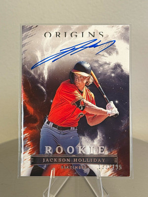 Panini 2023 Jackson Holliday Origins Rookie Signatures OPS-JH Auto RC /199