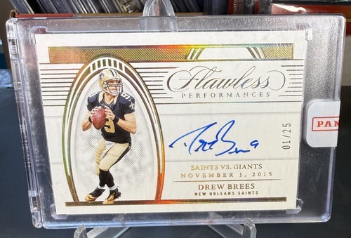 2022 Panini Flawless Performances #FPDB Drew Brees Auto 10/25