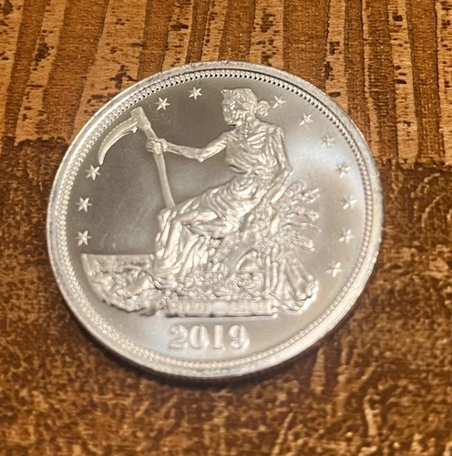 2019 Zombucks Slayed Dollar - 1 oz .999 Silver Round Zombie Apocalypse Currency