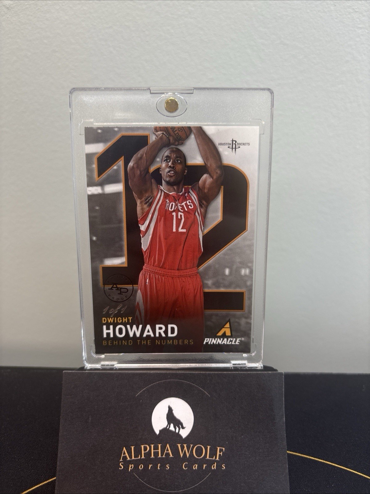 2013-14 Panini Pinnacle #12 Dwight Howard Behind The Numbers Artist Proof 1/1