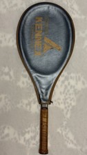 1980s ProKennex Copper Ace Tennis Racquet, 4 1/4  Grip, Original Genuine Cowhide