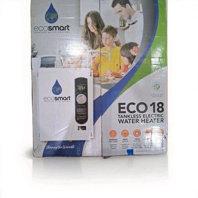 EcoSmart Tankless Water Heater  Whole HomeSolution ECO18. Open box Never  Used
