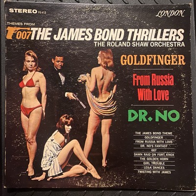 James Bond Thrillers Themes PS412 London LP Vinyl Record Album Goldfinger Dr No