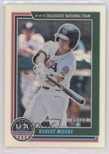 2022 Panini USA Baseball Stars & Stripes Holo Blue 43/60 Robert Moore #22 0c6