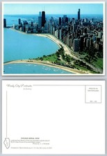 Chicago Aerial View Postcard John Hancock Center Lake Shore Drive