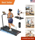 Walking Pad, 2 in 1 Foldable Treadmills for Home, 2.5HP Under Desk with Handl...