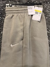 Nike Women's Oversized Fit Gray Sweatpants Tapered Fleece Size S