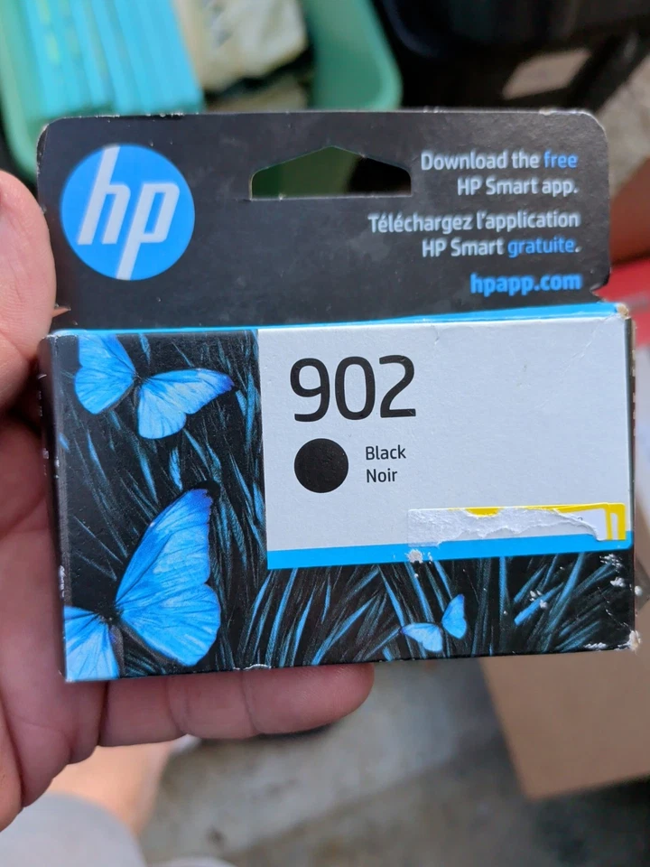Cartuchos de tinta originais do fabricante HP 902 preto amarelo magenta selados agosto de 2026 - Imagem 3 de 4