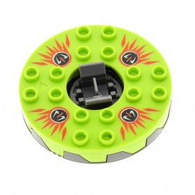 1x Lego Ninjago Spinner flat 6x6x1 green Snake red 9564 4654048 bb0549c02pb01