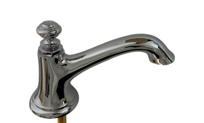 KOHLER K-72759-CP Artifacts Waschbeckenauslauf Poliertes Chrom – Glocken-Design, Laminarer Strahl, Ohne Griffe