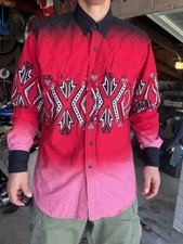 Vintage Panhandle Slim Western Shirt Aztec Southwest Rodeo Cowboy Mens XL