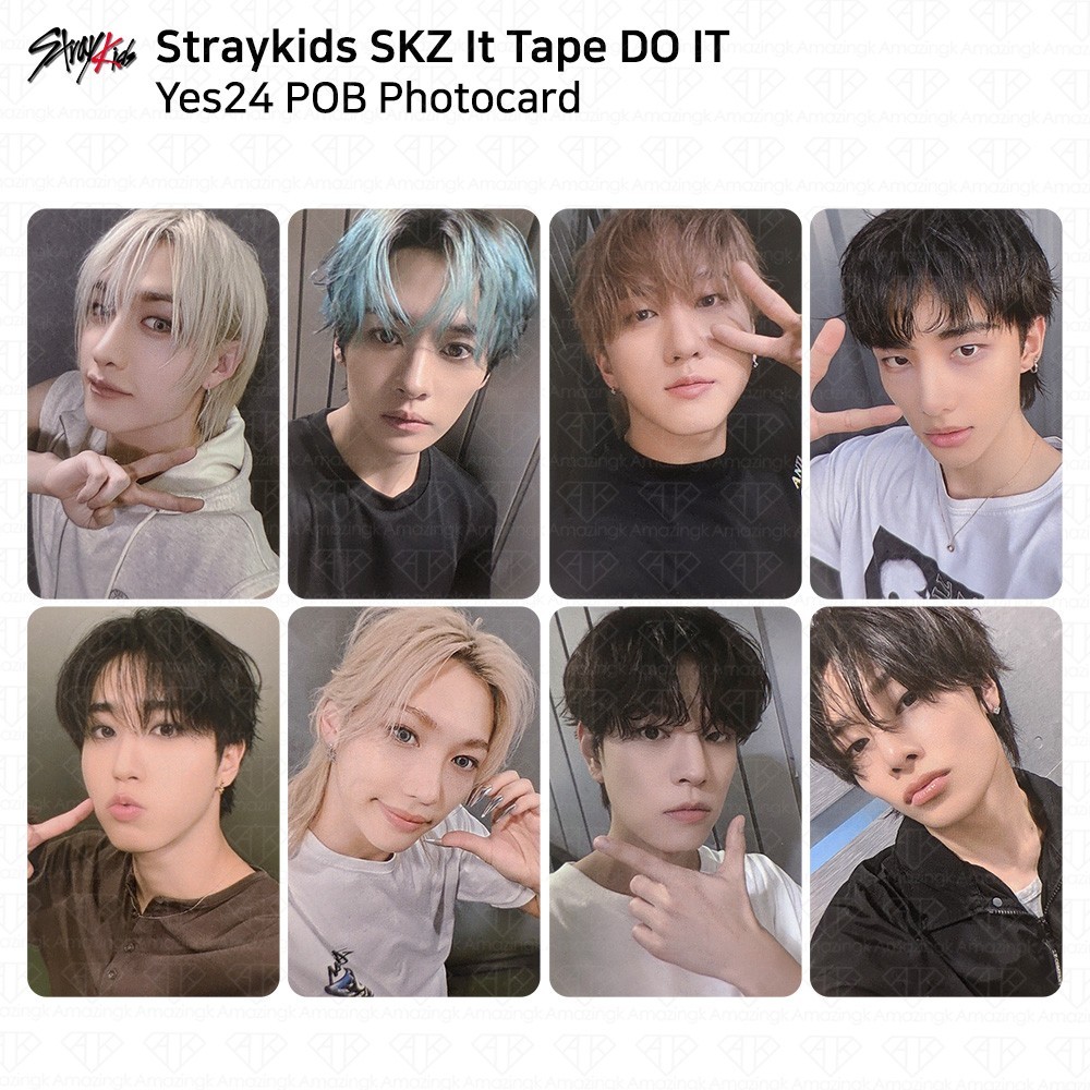 スキズ DO IT YES24 コンプ 8枚セット Stray Kids Stray Kids SKZ It Tape DO IT Yes24 POB Photocard Bangchan Leeknow