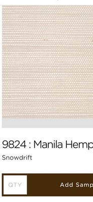 Phillip Jeffries Wallpaper Grasscloths9824 : Manila HempSnowdrift