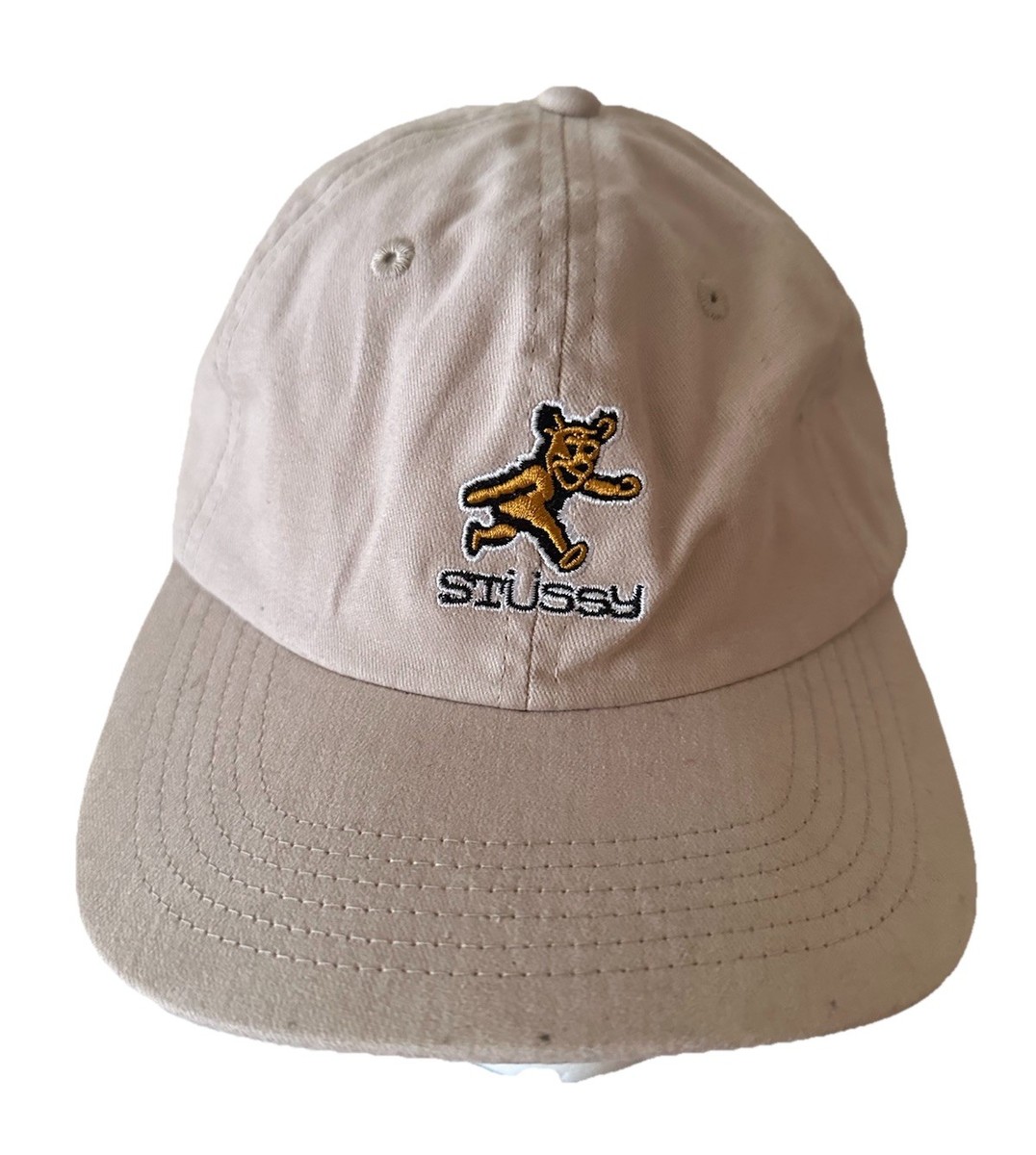 Stussy Bear Strapback Cap - Beige View 2
