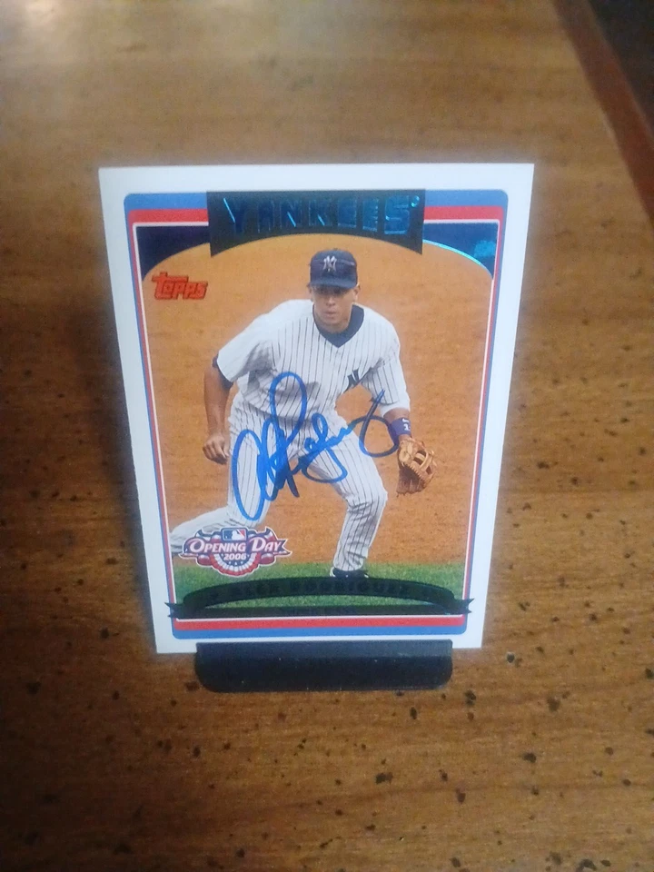 2006 Topps Opening Day Autographed No COA Alex Rodriguez #1 NY Yankees. - Image 2 of 4