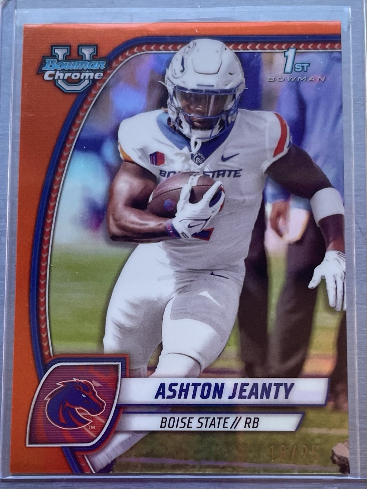 2024 Bowman U Chrome Ashton Jeanty 1st Orange Refractor /25 Color Match (RC)