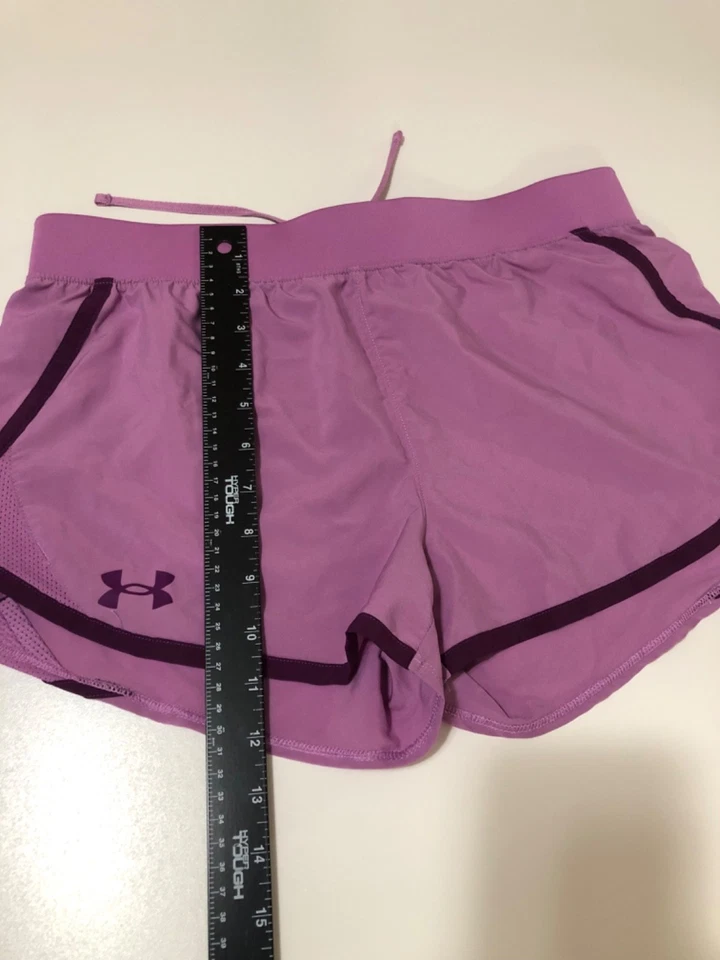 Under Armour Girls Shorts Purple Shorts Athletic Youth Large YLG - Image 2 of 4
