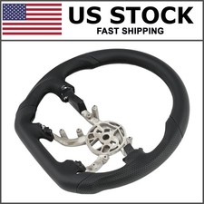 Premium Full Leather Steering Wheel For 1997-2004 Chevy Corvette C5 D-shape Flat Premium Full Leather Steering Wheel For 1997-2004 Chevy Corvette C5 D-shape Flat