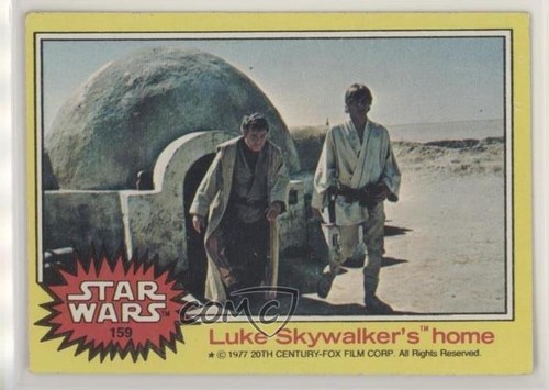 1977 Topps Star Wars #159 Luke Skywalker's home — Raw
