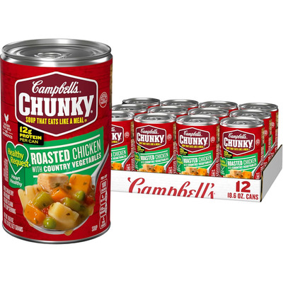 Campbell S Chunky Healthy Request Soup, Roasted Chicken Soup with Country Vegeta