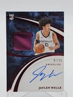 JAYLEN WELLS 2024-25 IMMACULATE ROOKIE SNEAKER PATCH AUTO RED /25 #SSS-JWL Q4042